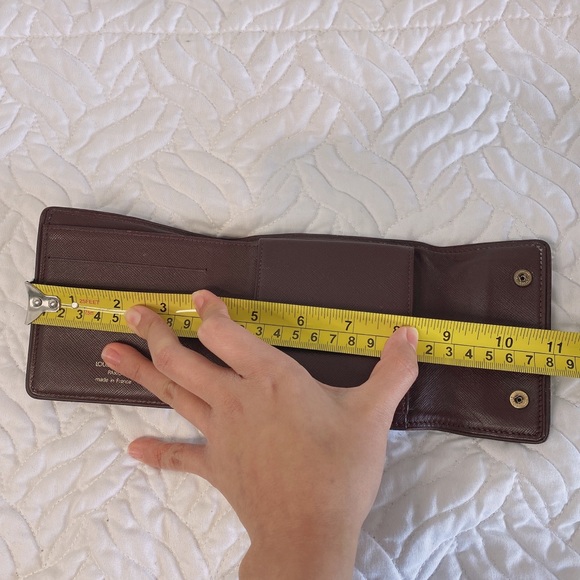 Authentic Louis Vuitton Cherry Monogram Mini Lin Canvas Compact Wallet - Picture 15 of 16